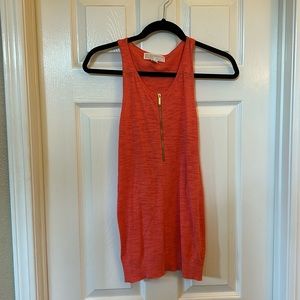 Michael Kors sleeveless tank style top in coral size Small NWOT